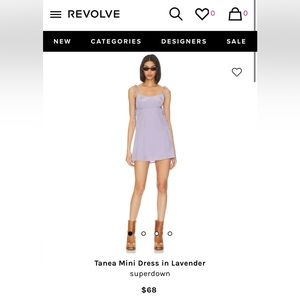 superdown Tanea Mini Dress in Lavender- NWT